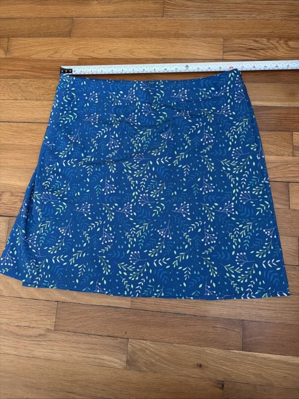 Ripskirt Hawaii Women's Length 2 Blue/Green Floral Vacation Wrap Size L (A36) - Picture 2 of 4
